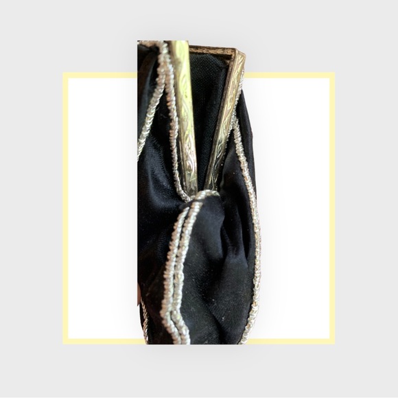 Vintage sequin and satin evening bag - Picture 7 of 7